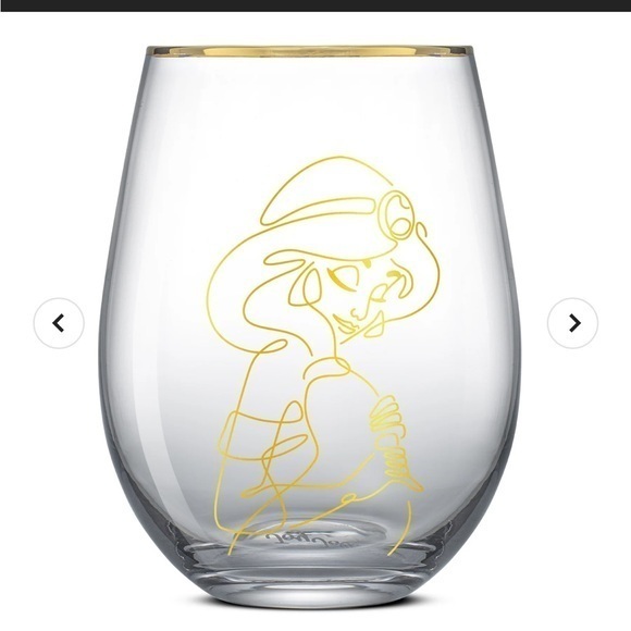 joyjolt Other - Disney Princess Sketch Stemless Drinking Glass Jasmine